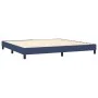 Box spring bed with blue fabric mattress 200x200 cm by , Beds and slatted bases - Ref: Foro24-3129903, Price: 584,36 €, Disco...