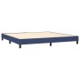 Cama box spring con colchón tela azul 200x200 cm de , Camas y somieres - Ref: Foro24-3129903, Precio: 605,92 €, Descuento: %