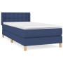Cama box spring con colchón tela azul 100x200 cm de , Camas y somieres - Ref: Foro24-3130575, Precio: 337,42 €, Descuento: %