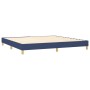 Cama box spring con colchón y LED tela azul 200x200 cm de , Camas y somieres - Ref: Foro24-3133827, Precio: 615,62 €, Descuen...