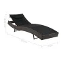 Liege mit braunem PE-Rattankissen von vidaXL, Liegen - Ref: Foro24-44716, Preis: 90,97 €, Rabatt: %