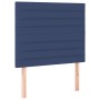 Cama box spring colchón y luces LED tela azul 100x200 cm de , Camas y somieres - Ref: Foro24-3135499, Precio: 359,03 €, Descu...