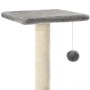 Rascador para gatos con poste rascador de sisal 65 cm gris de vidaXL, Mobiliario para gatos - Ref: Foro24-170546, Precio: 40,...