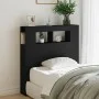 Kopfteil mit LED, schwarzem Holzwerkstoff, 100 x 18,5 x 103,5 cm von , Kopf- und Fußteile - Ref: Foro24-837331, Preis: 72,85 ...