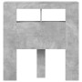 Cabecero LED madera ingeniería gris hormigón 100x18,5x103,5 cm de , Cabeceros y pies de cama - Ref: Foro24-837333, Precio: 61...