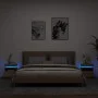 Mesitas de noche con luces LED 2 uds roble Sonoma 40x39x48,5 cm de , Mesitas de noche - Ref: Foro24-836789, Precio: 94,74 €, ...