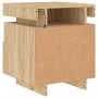Nachttische mit LED-Leuchten 2 Stück Sonoma-Eiche 40x39x48,5 cm von , Nachttische - Ref: Foro24-836789, Preis: 94,74 €, Rabat...