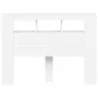 Headboard with LED white engineered wood 140x18.5x103.5 cm by , Headboards and footboards - Ref: Foro24-837344, Price: 91,81 ...