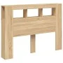 LED headboard engineered wood Sonoma oak 140x18.5x103.5 cm by , Headboards and footboards - Ref: Foro24-837346, Price: 68,86 ...