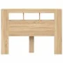 LED headboard engineered wood Sonoma oak 140x18.5x103.5 cm by , Headboards and footboards - Ref: Foro24-837346, Price: 68,86 ...