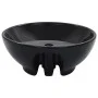 Lavabo con rebosadero 46,5x18 cm cerámica negro de vidaXL, Lavabos - Ref: Foro24-143904, Precio: 47,58 €, Descuento: %