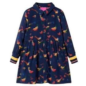 Vestido infantil de manga larga azul marino 140 de , Vestidos de niños - Ref: Foro24-13943, Precio: 15,71 €, Descuento: %