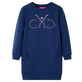 Vestido sudadera infantil azul marino 104 de , Vestidos de niños - Ref: Foro24-13780, Precio: 11,24 €, Descuento: %