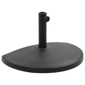 Base de sombrilla de semicírculo de poliresina negra 15 kg de vidaXL, Bases para sombrillas - Ref: Foro24-45199, Precio: 56,3...
