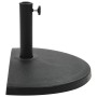 Base de sombrilla de semicírculo de poliresina negra 15 kg de vidaXL, Bases para sombrillas - Ref: Foro24-45199, Precio: 56,3...