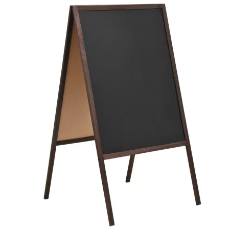 Pizarra de pie de doble cara madera de cedro 60x80 cm de vidaXL, Pizarras - Ref: Foro24-246428, Precio: 57,37 €, Descuento: %