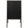 Pizarra de pie de doble cara madera de cedro 60x80 cm de vidaXL, Pizarras - Ref: Foro24-246428, Precio: 57,37 €, Descuento: %