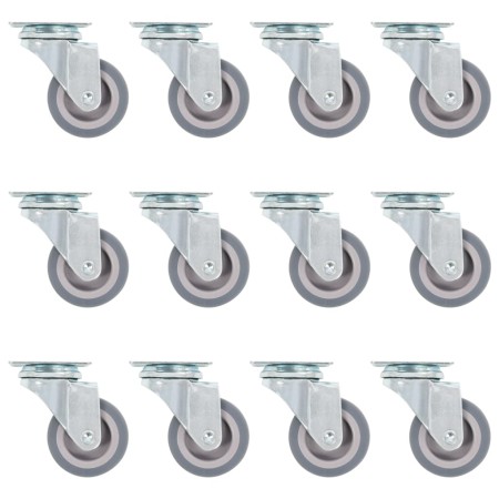 Ruedas giratorias 12 unidades 50 mm de vidaXL, Manipulación de materiales - Ref: Foro24-143434, Precio: 25,35 €, Descuento: %