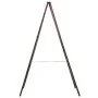 Pizarra de pie de doble cara madera de cedro 60x80 cm de vidaXL, Pizarras - Ref: Foro24-246428, Precio: 57,37 €, Descuento: %