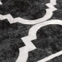 Alfombra lavable antideslizante negro y blanco 120x180 cm de , Alfombras - Ref: Foro24-136605, Precio: 42,16 €, Descuento: %