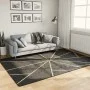 Alfombra lavable antideslizante negro y dorado 160x230 cm de , Alfombras - Ref: Foro24-136618, Precio: 52,51 €, Descuento: %
