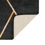 Alfombra lavable antideslizante negro y dorado 160x230 cm de , Alfombras - Ref: Foro24-136618, Precio: 52,51 €, Descuento: %