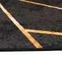 Alfombra lavable antideslizante negro y dorado 160x230 cm de , Alfombras - Ref: Foro24-136618, Precio: 52,51 €, Descuento: %