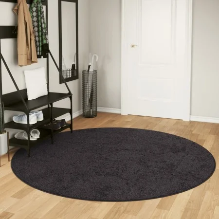 Alfombra lavable antideslizante gris antracita Ø 200 cm de , Alfombras - Ref: Foro24-136632, Precio: 66,20 €, Descuento: %
