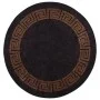 Alfombra lavable antideslizante negro y dorado Ø 200 cm de , Alfombras - Ref: Foro24-136630, Precio: 61,36 €, Descuento: %