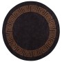 Alfombra lavable antideslizante negro y dorado Ø 200 cm de , Alfombras - Ref: Foro24-136630, Precio: 72,68 €, Descuento: %