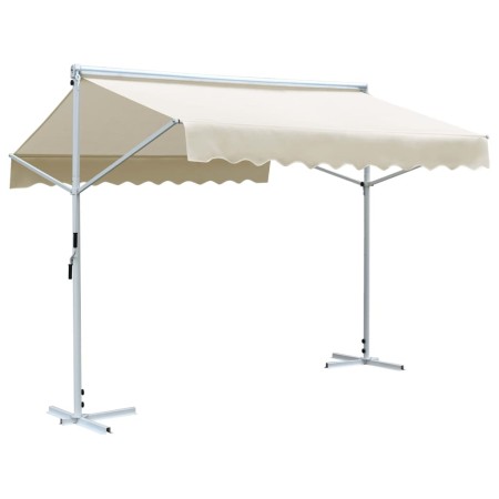 Toldo independiente 3x3 m color crema de vidaXL, Sombrillas - Ref: Foro24-143744, Precio: 337,24 €, Descuento: %