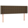 Cabecero con LED de tela marrón oscuro 147x16x78/88 cm de , Cabeceros y pies de cama - Ref: Foro24-3123671, Precio: 71,38 €, ...