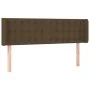 Dark brown fabric headboard with LED 147x16x78/88 cm by , Headboards and footboards - Ref: Foro24-3123671, Price: 69,19 €, Di...
