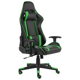 Silla gaming giratoria PVC verde en Sillas gaming | Comprar online en Foru.es