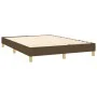 Box spring bed with dark brown fabric mattress 140x200 cm by , Beds and slatted bases - Ref: Foro24-3127128, Price: 429,11 €,...