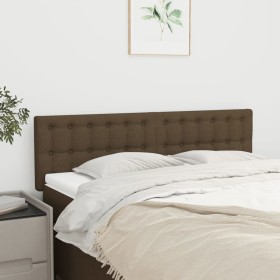 Cabeceros 2 unidades tela marrón oscuro 72x5x78/88 cm de , Cabeceros y pies de cama - Ref: Foro24-346459, Precio: 58,12 €, De...