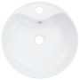 Lavabo con rebosadero 36x13 cm cerámica blanco de vidaXL, Lavabos - Ref: Foro24-143911, Precio: 64,38 €, Descuento: %