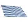 Toldo retráctil 250x150 cm azul y blanco de vidaXL, Toldos - Ref: Foro24-143748, Precio: 68,45 €, Descuento: %
