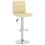 Taburete de cocina de cuero sintético color crema de , Taburetes de cocina - Ref: Foro24-334223, Precio: 79,45 €, Descuento: %