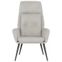 Sillón de relax de piel de ante sintética gris claro de , Sillones - Ref: Foro24-341281, Precio: 99,39 €, Descuento: %