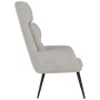 Sillón de relax de piel de ante sintética gris claro de , Sillones - Ref: Foro24-341281, Precio: 99,39 €, Descuento: %
