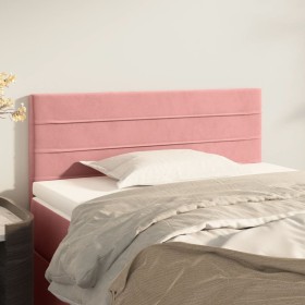 Cabecero de terciopelo rosa 90x5x78/88 cm de , Cabeceros y pies de cama - Ref: Foro24-346129, Precio: 40,09 €, Descuento: %