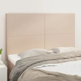 Cabeceros 4 unidades cuero sintético capuchino 72x5x78/88 cm de , Cabeceros y pies de cama - Ref: Foro24-3116147, Precio: 92,...