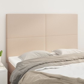 Cabeceros 4 unidades cuero sintético capuchino 72x5x78/88 cm de , Cabeceros y pies de cama - Ref: Foro24-3116147, Precio: 94,...