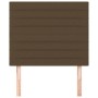 Cabeceros 2 unidades de tela marrón oscuro 80x5x78/88 cm de , Cabeceros y pies de cama - Ref: Foro24-3116449, Precio: 54,52 €...