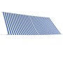Toldo retráctil 350x150 cm azul y blanco de vidaXL, Toldos - Ref: Foro24-143750, Precio: 59,39 €, Descuento: %