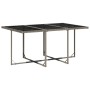 Set de comedor de jardín 11 pzas y cojines ratán sintético gris en Conjuntos de jardín | Comprar online en Foru.es