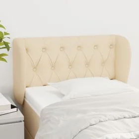 Cabecero de tela color crema 83x23x78/88 cm de , Cabeceros y pies de cama - Ref: Foro24-3117459, Precio: 58,37 €, Descuento: %