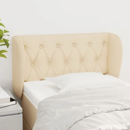 Kopfteil aus cremefarbenem Stoff, 83 x 23 x 78/88 cm von , Kopf- und Fußteile - Ref: Foro24-3117459, Preis: 58,37 €, Rabatt: %