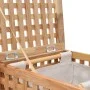 Cesto para ropa sucia madera maciza de nogal 39x39x65 cm de vidaXL, Cestas para ropa - Ref: Foro24-247603, Precio: 95,40 €, D...
